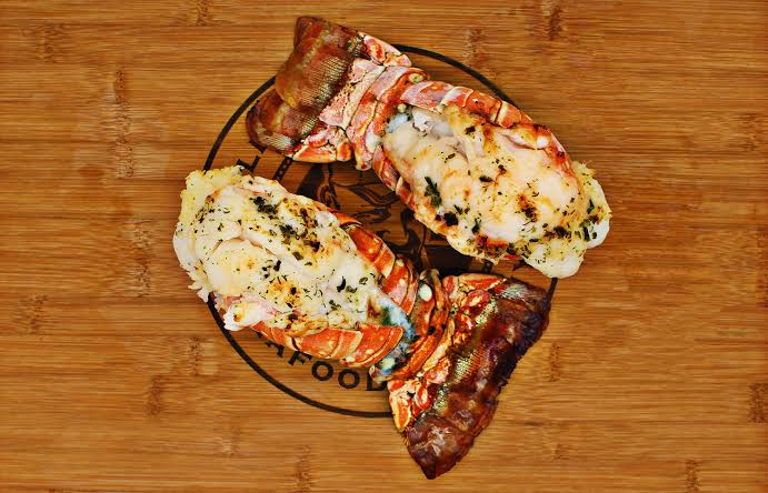 Caribbean Warm Water Lobster Tails prepared