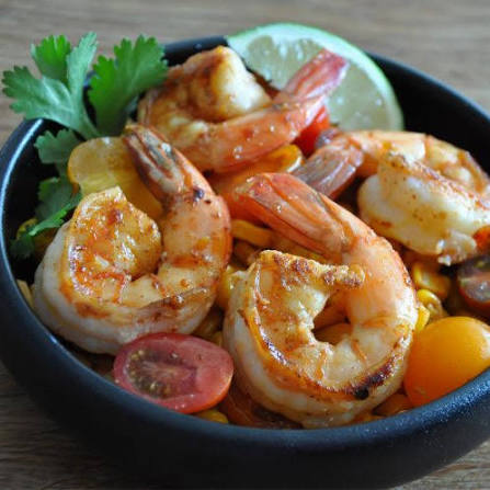 Wild Caught Gulf Shrimp Natural Chem Free prepared