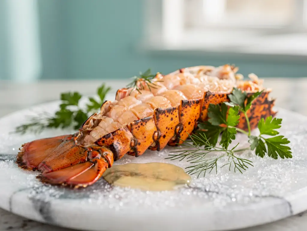 Lobster Tails Around the World prepared